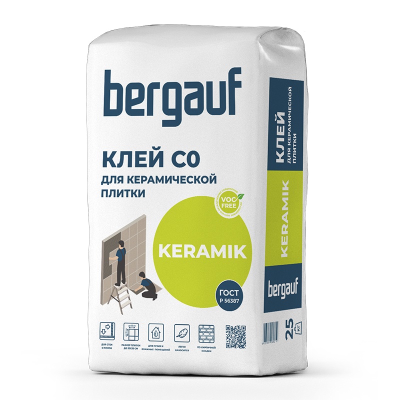 Клей для плитки Bergauf Keramik (25 кг)