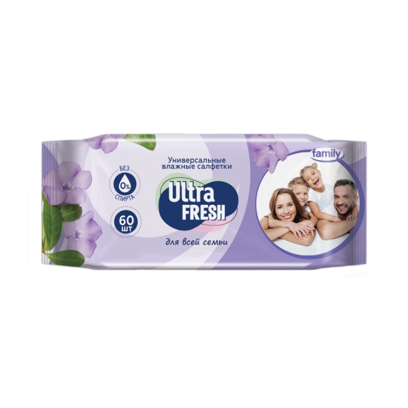 Салфетки влажные Ultra Fresh (60 шт)